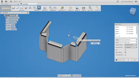 fusion 360 convert to sheet metal|fusion 360 sheet metal bending.